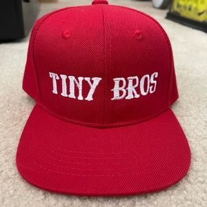 Red Tiny Bros SnapBack hat